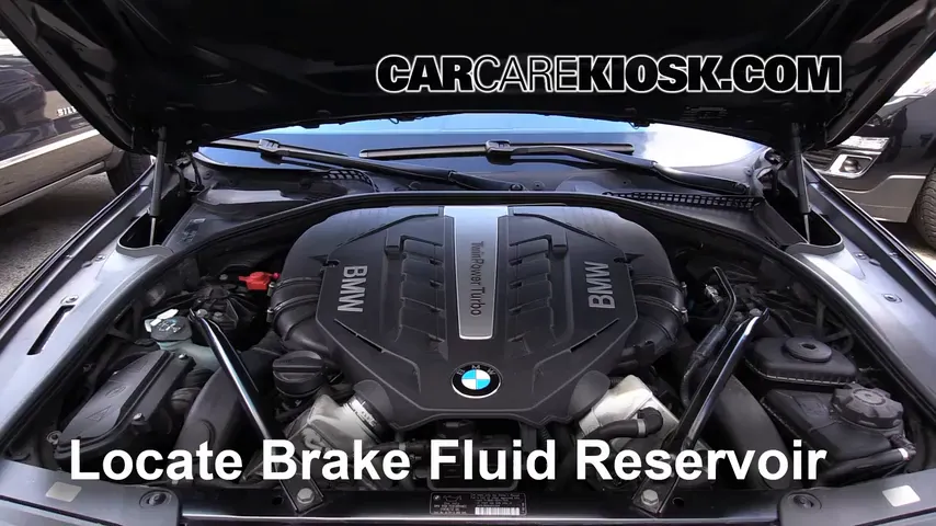 2012 BMW 550i xDrive 4.4L V8 Turbo Brake Fluid Add Fluid